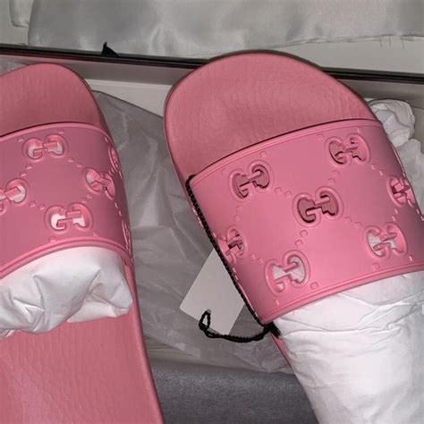 pink gucci slides dupe|where to buy gucci knockoff.